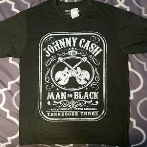 Johnny Cash short sleeve shirt.